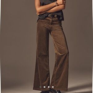 Pilcro Robbie Corduroy High Rise Flare Jeans Size 31 Tall | Wide Leg Pants